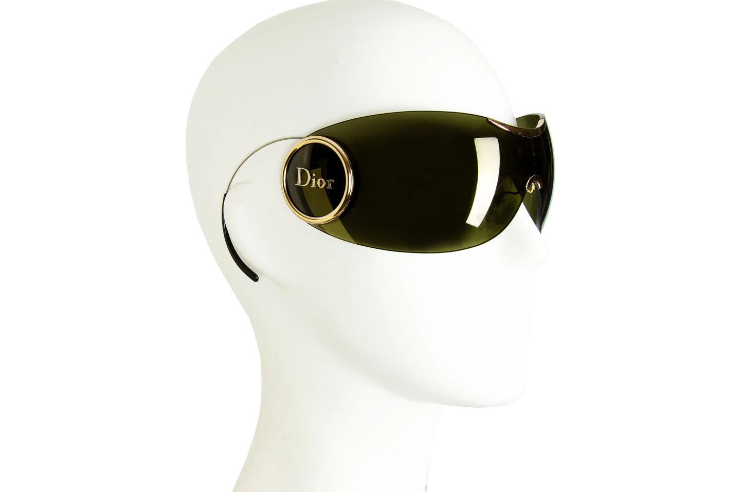 2000s Dior Galliano era Sport 2 shield sunglasses with retractable temples