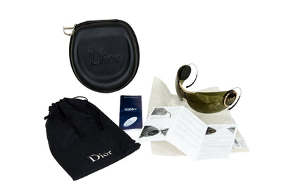 2000s Dior Galliano era Sport 2 shield sunglasses with retractable temples