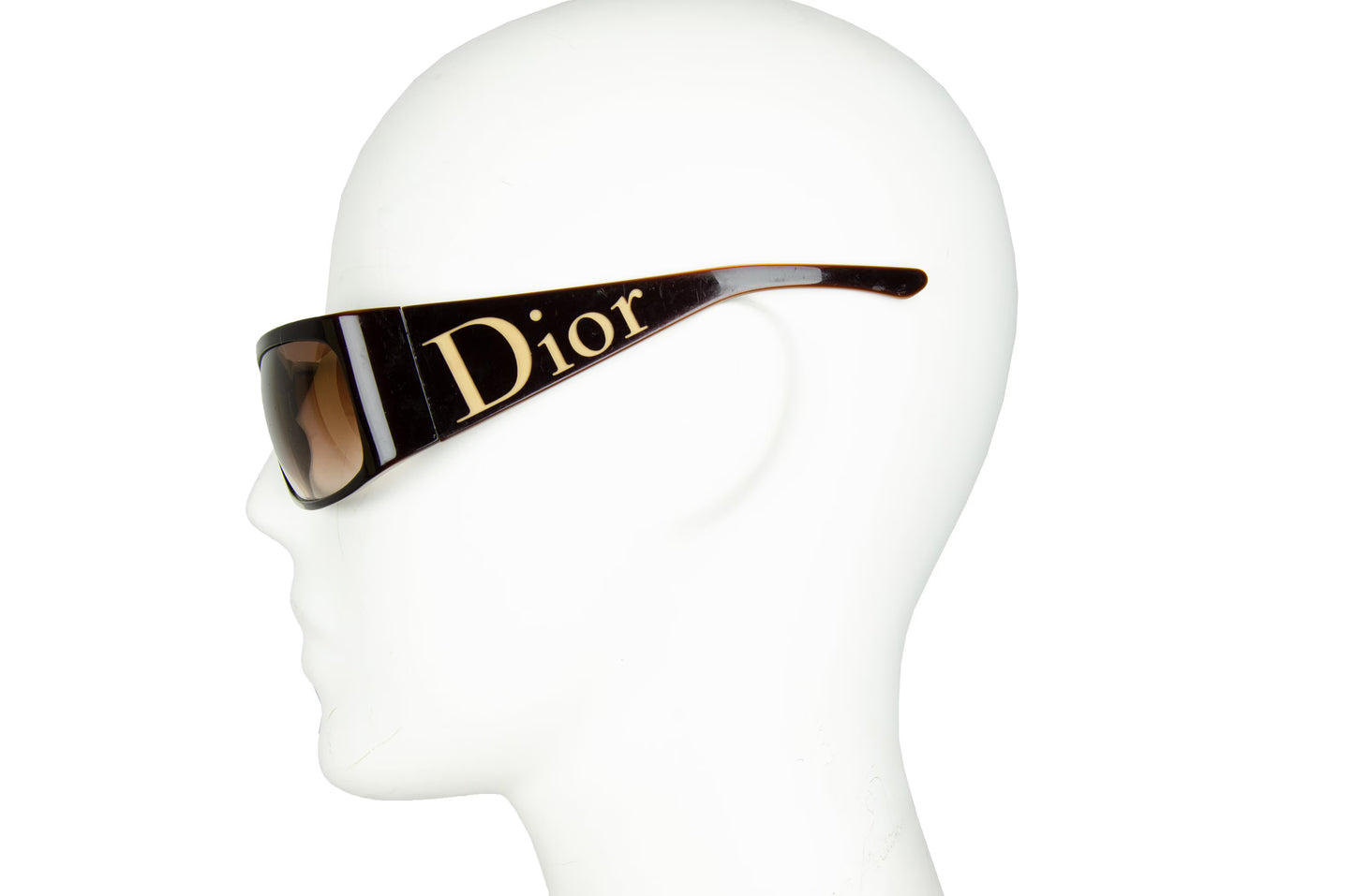 2000s Dior Your Dior 1 sunglasses / Brown wrap style Y2K Dior sunglasses