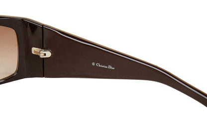 2000s Dior Your Dior 1 sunglasses / Brown wrap style Y2K Dior sunglasses