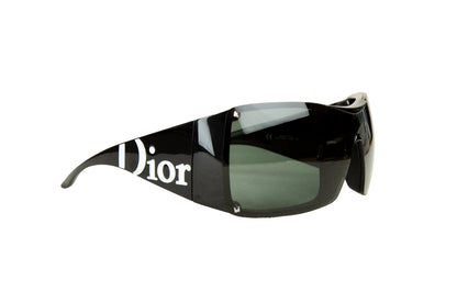 2000s Dior Overshine 2 sunglasses / Y2K Dior Galliano oversized squared black logo sunglasses / Dior shield sunglasses
