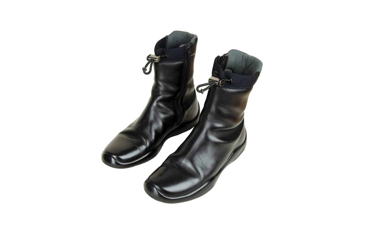 Prada FW 1999 chunky Vibram sole drawstring ankle boots