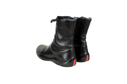 Prada FW 1999 chunky Vibram sole drawstring ankle boots