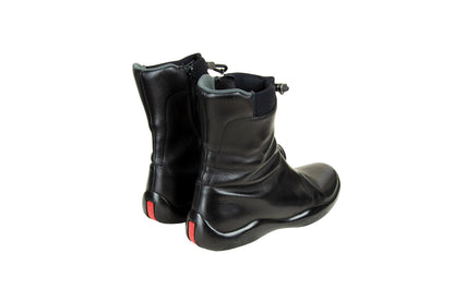 Prada FW 1999 chunky Vibram sole drawstring ankle boots