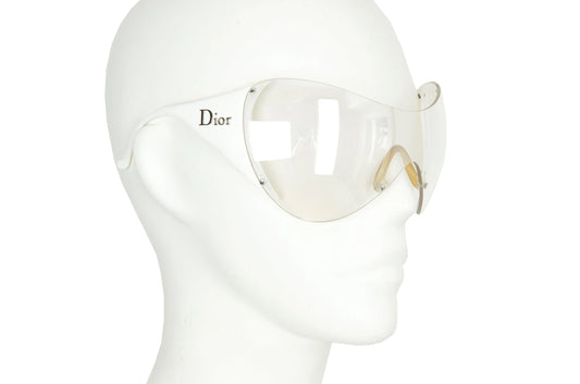 2000s Dior clear lenses ski mask sport sunglasses