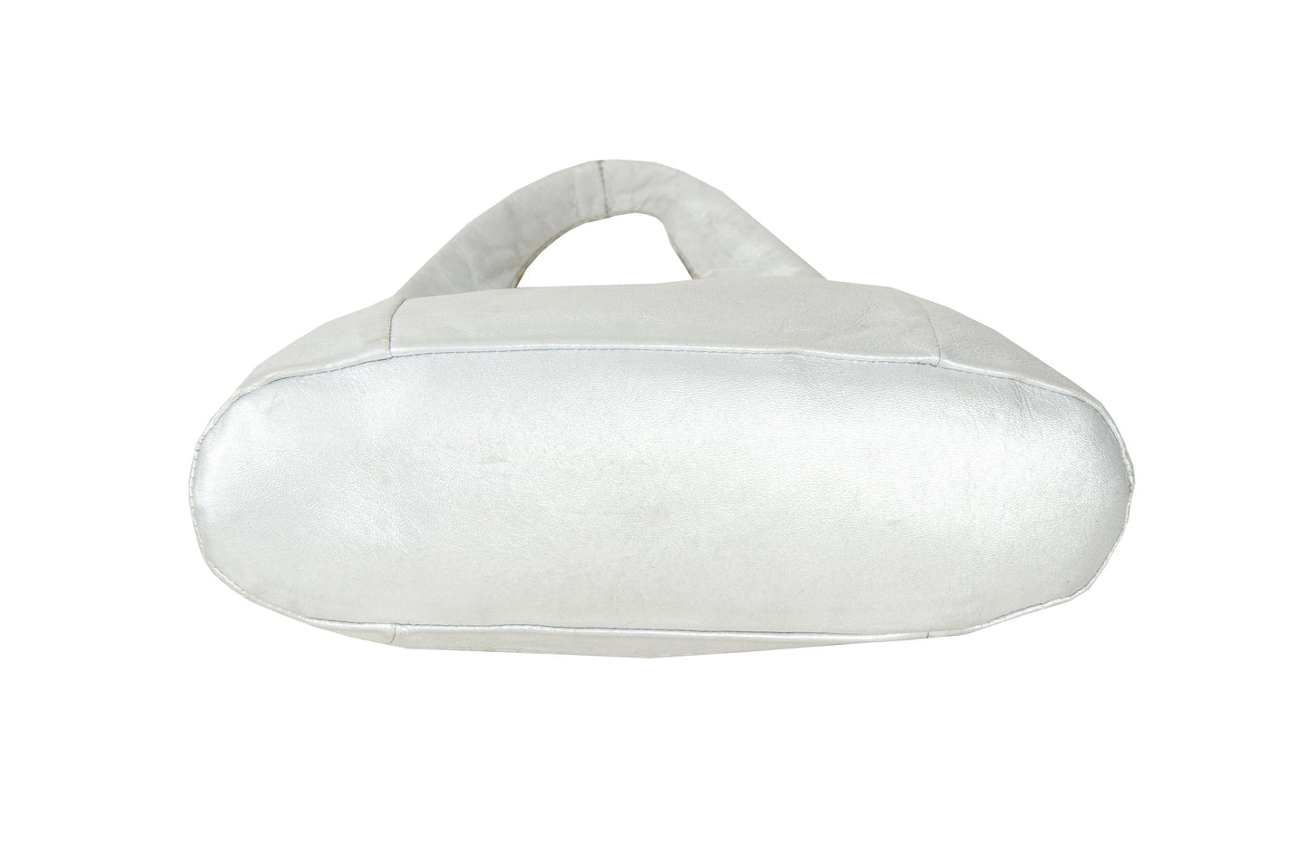 MIU MIU 2000s silver nappa leather mini hobo bag