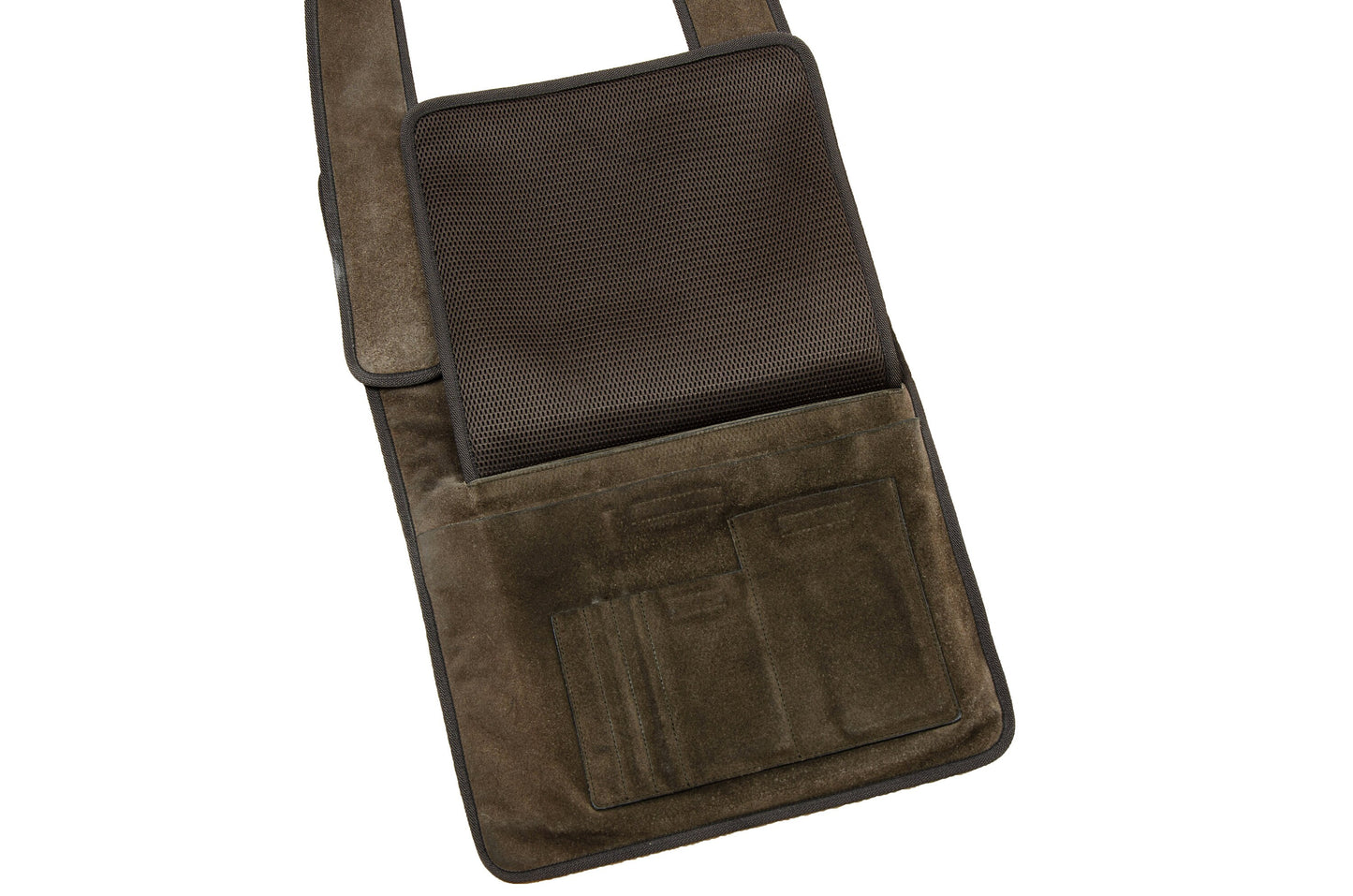 1999 Miu Miu brown suede crossbody bag