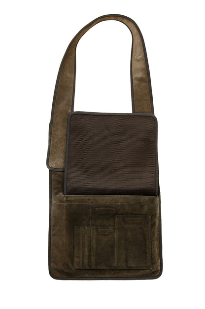 1999 Miu Miu brown suede crossbody bag
