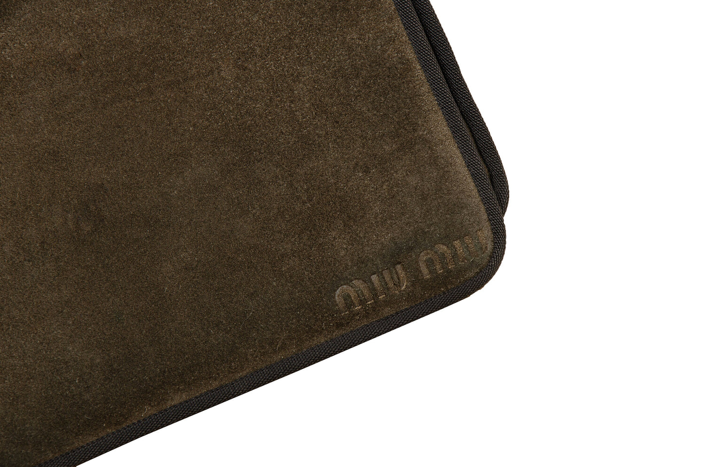 1999 Miu Miu brown suede crossbody bag