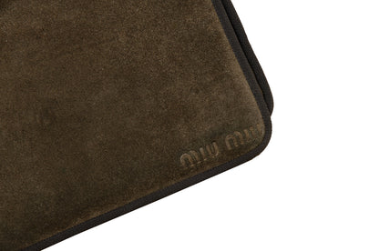 1999 Miu Miu brown suede crossbody bag