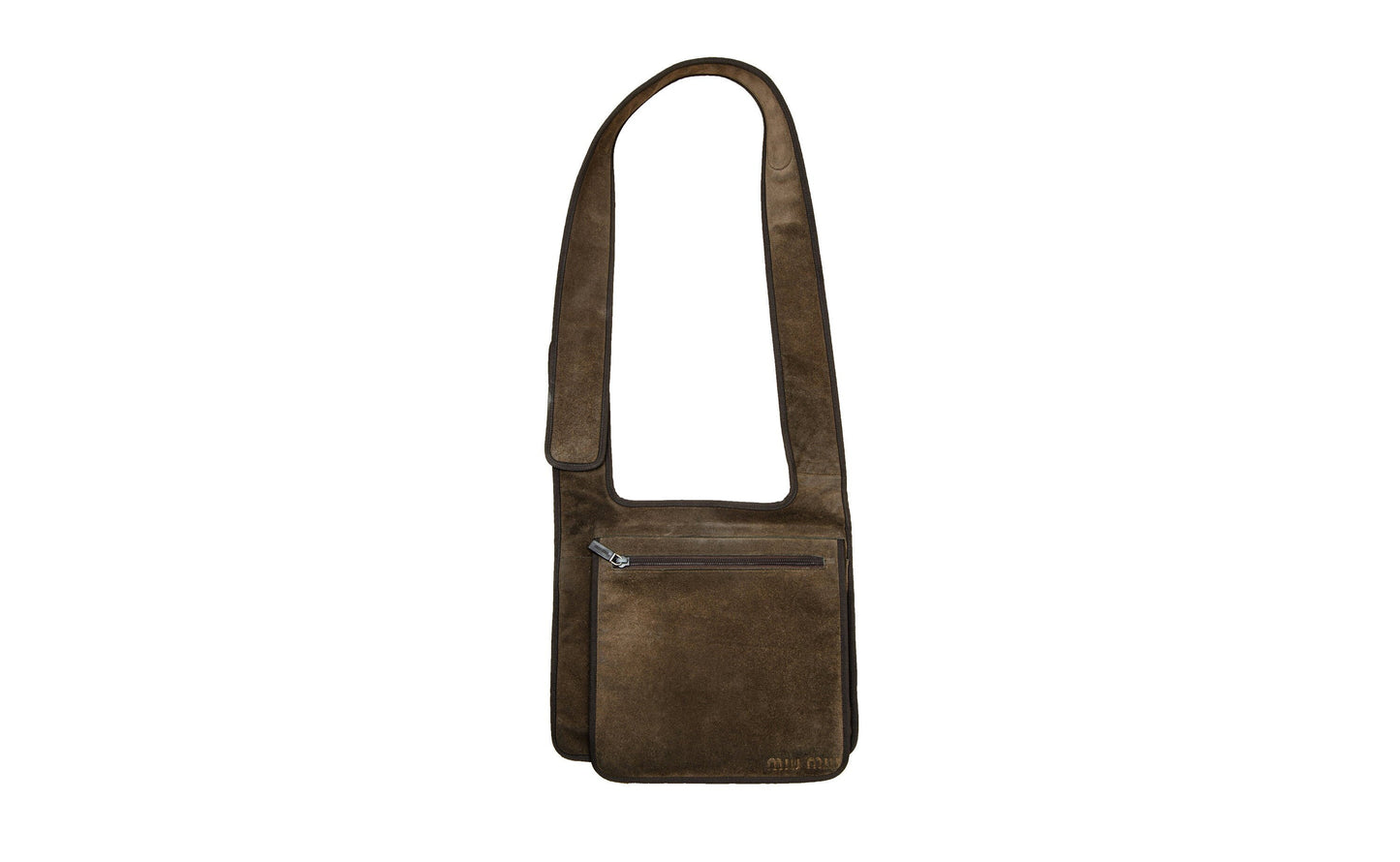 1999 Miu Miu brown suede crossbody bag