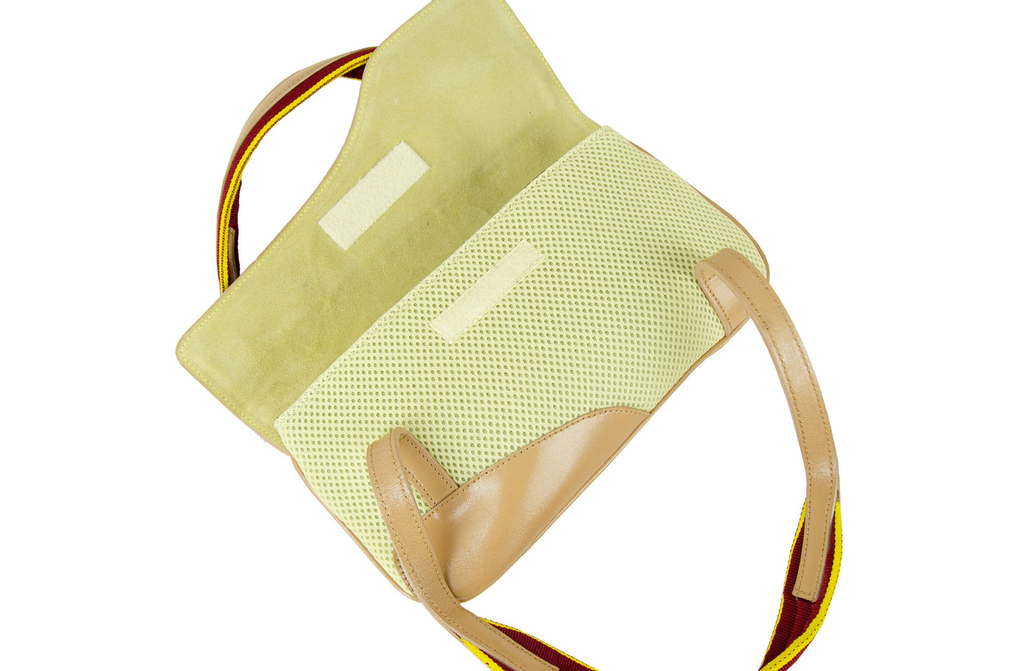 MIU MIU S/S 2000 bag / Miu Miu leather and mesh tech baguette bag