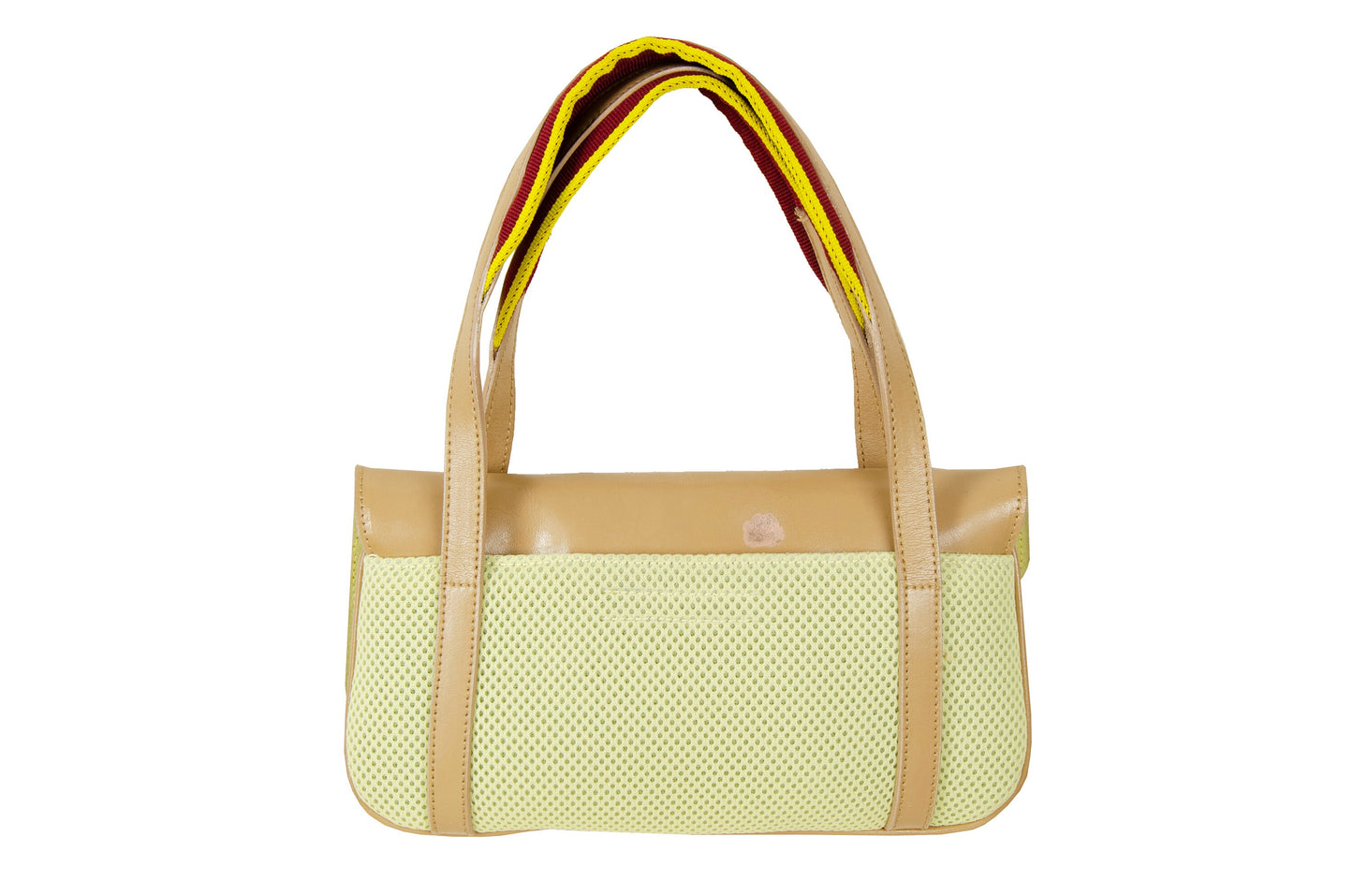 MIU MIU S/S 2000 bag / Miu Miu leather and mesh tech baguette bag