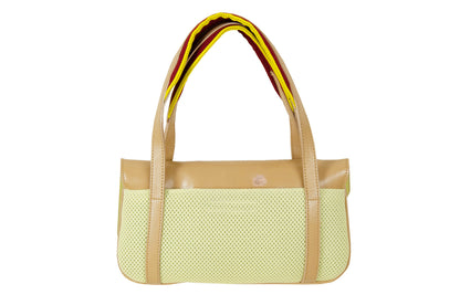 MIU MIU S/S 2000 bag / Miu Miu leather and mesh tech baguette bag