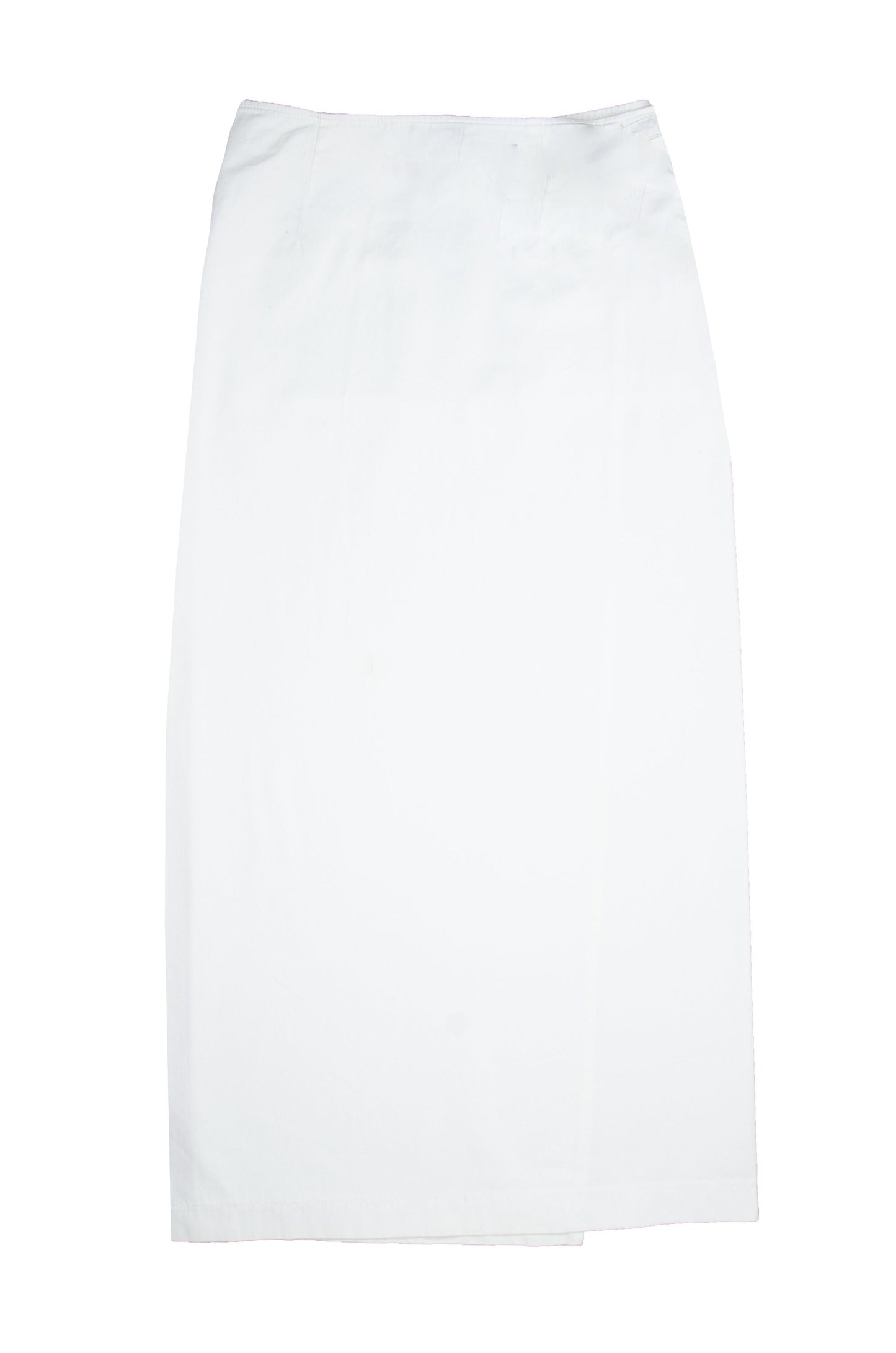 Jean Paul Gaultier white cargo wrap maxi skirt