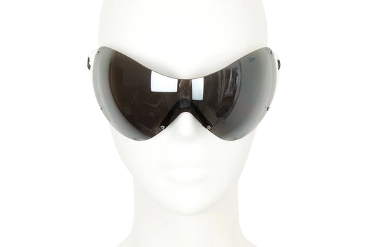 2000s Dior Ski 1 mask sunglasses / Vintage Y2K Dior clear lenses mask sport sunglasses / Rare, collector Dior Galliano sunglasses