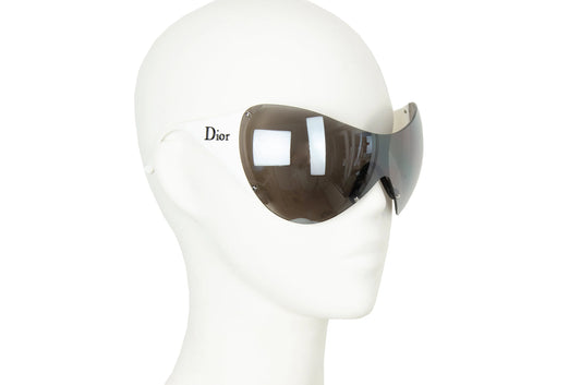 2000s Dior Ski 1 mask sunglasses / Vintage Y2K Dior clear lenses mask sport sunglasses / Rare, collector Dior Galliano sunglasses