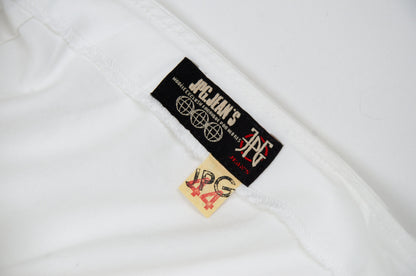 Jean Paul Gaultier white cargo wrap maxi skirt