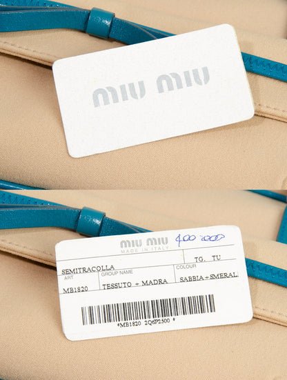 Vintage Miu Miu baguette bag / Early 2000s Miu Miu sporty shoulder bag