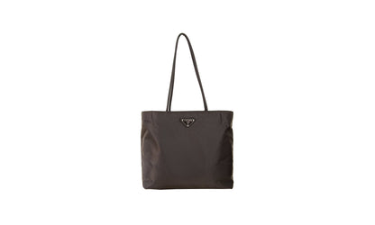 Prada tessuto city nylon tote bag / Ebano dark brown Prada shoulder bag