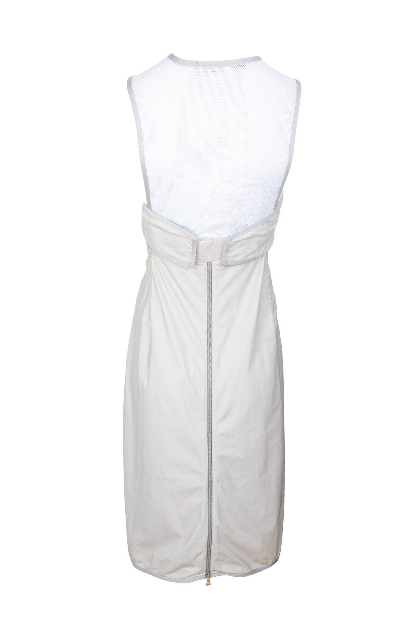 SS 1999 Prada lace up front dress / Technical nylon mesh back midi dress / Prada Linea Rossa sport dress