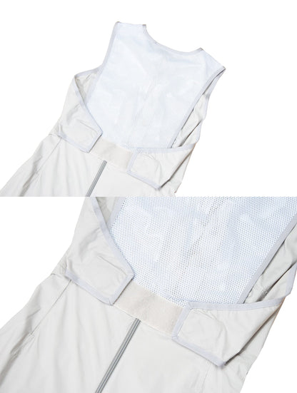 SS 1999 Prada lace up front dress / Technical nylon mesh back midi dress / Prada Linea Rossa sport dress