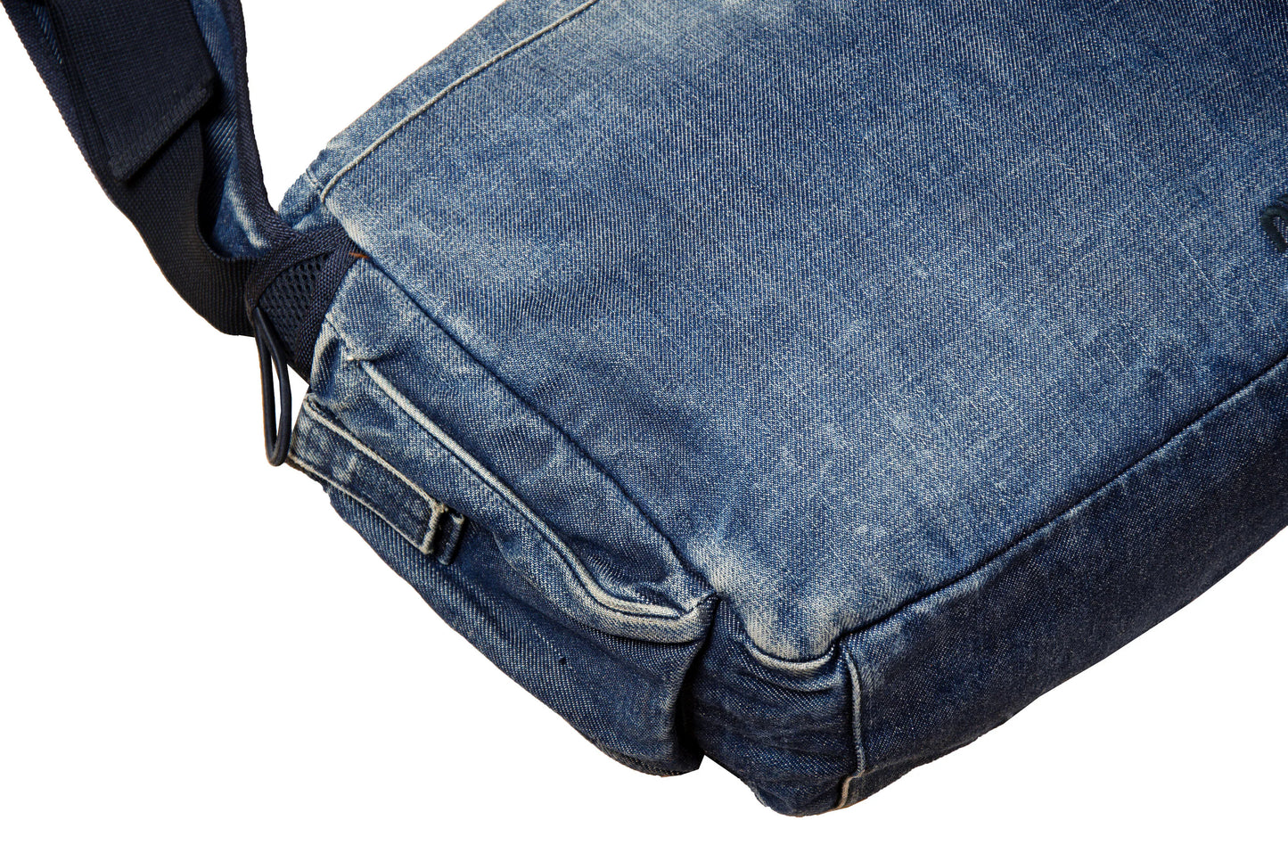 1999 Miu Miu denim crossbody bag / Archive Miu Miu sporty technical jeans bag
