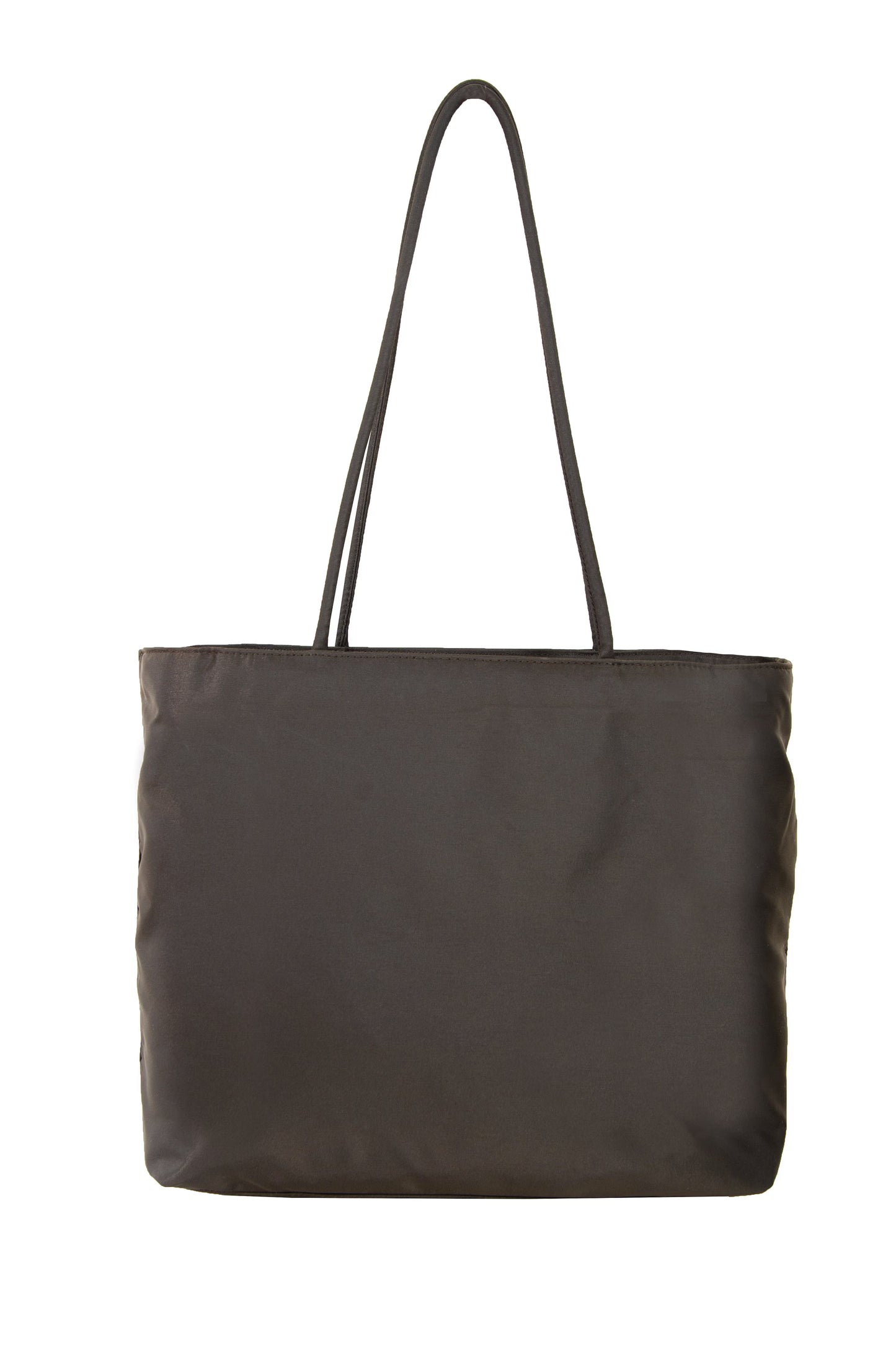 Prada tessuto city nylon tote bag / Ebano dark brown Prada shoulder bag