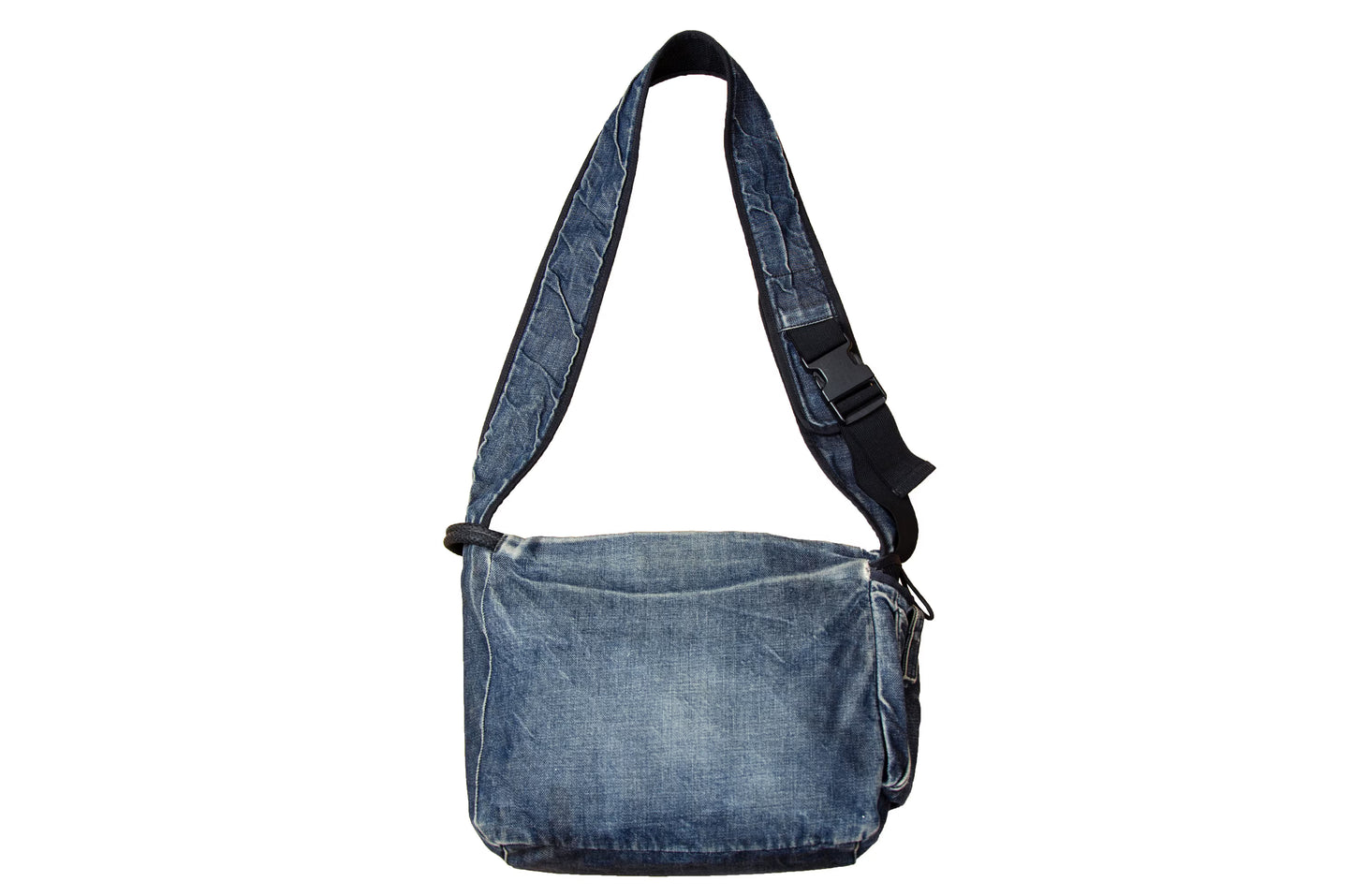1999 Miu Miu denim crossbody bag / Archive Miu Miu sporty technical jeans bag