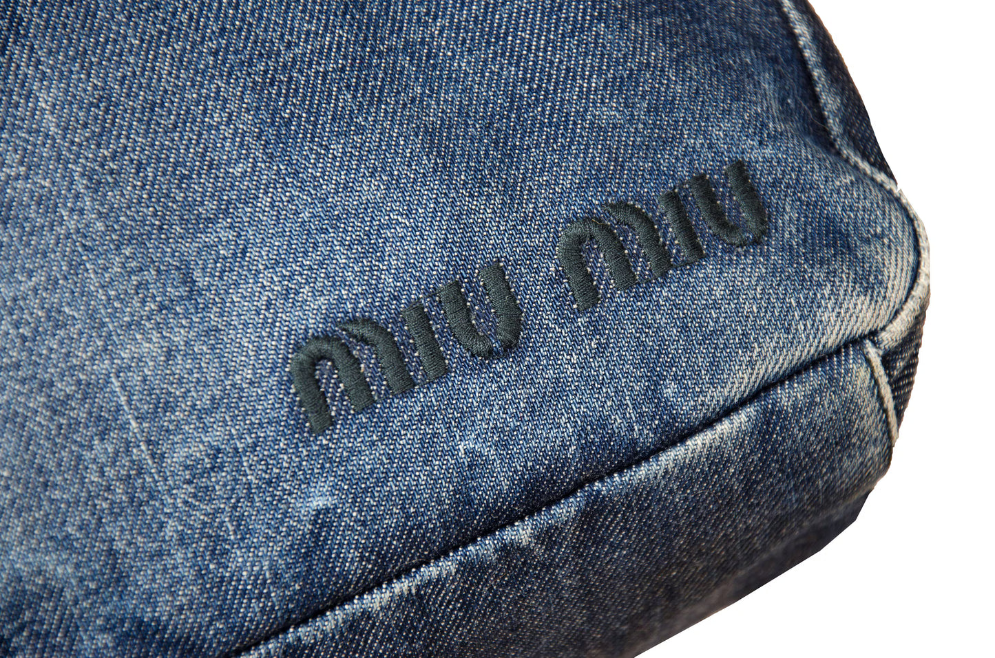 1999 Miu Miu denim crossbody bag / Archive Miu Miu sporty technical jeans bag