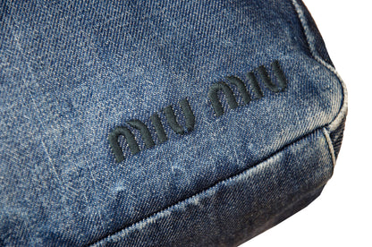1999 Miu Miu denim crossbody bag / Archive Miu Miu sporty technical jeans bag