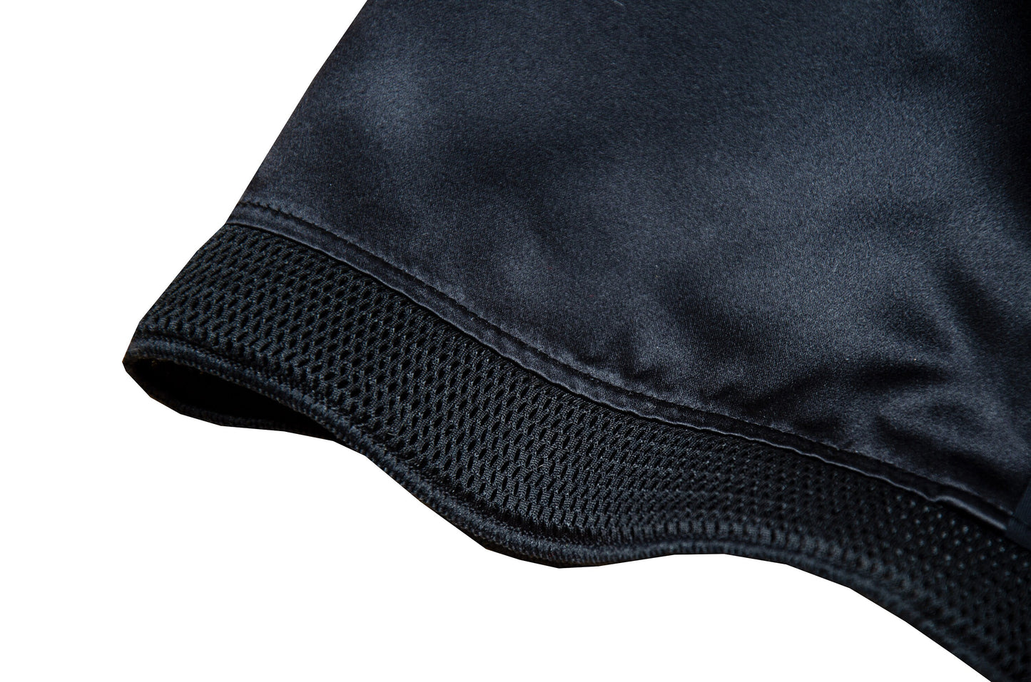 1999 Miu Miu technical clip buckle silk and neoprene black skirt