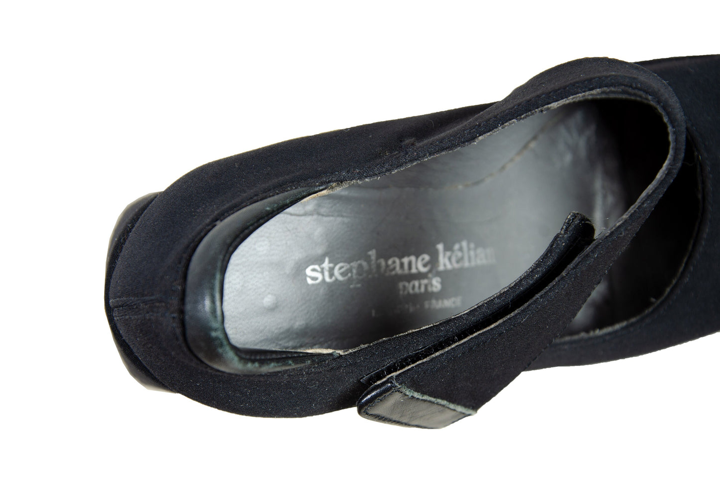 90s Stéphane Kelian platform mary jane shoes / 1990s French designer avant garde square toe wedge maryjanes