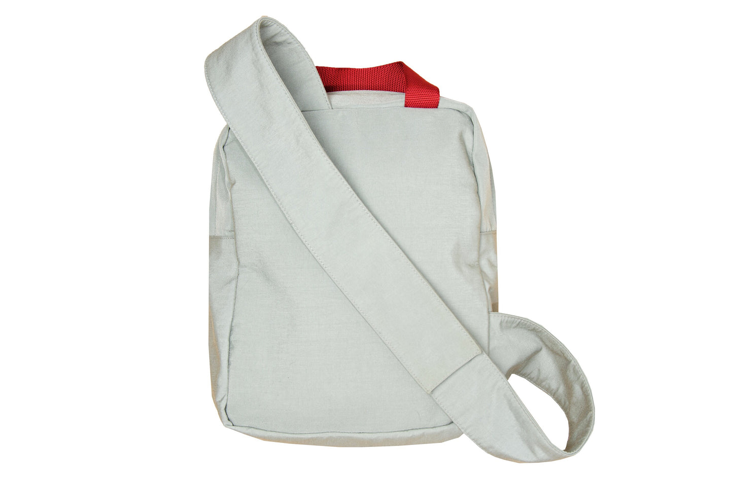 90s Prada Sport sling backpack / Prada Linea Rossa technical backpack / Prada greige sling velcro strap tactical bag