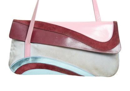 MIU MIU S/S 2000 bag / Miu Miu leather mesh tech baguette bag