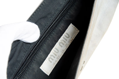MIU MIU S/S 2000 bag / Miu Miu leather mesh tech baguette bag