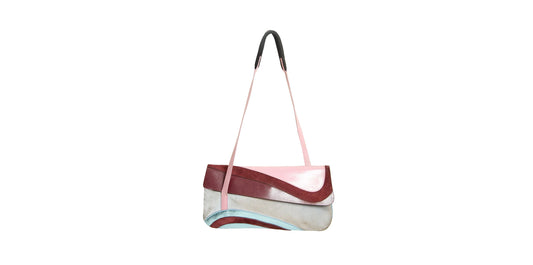 MIU MIU S/S 2000 bag / Miu Miu leather mesh tech baguette bag