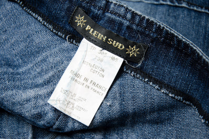 2000s Plein Sud denim bustier / Made in France