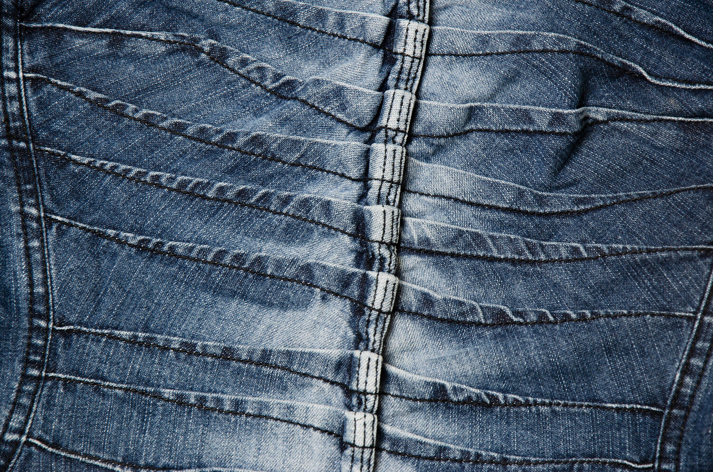 2000s Plein Sud denim bustier / Made in France