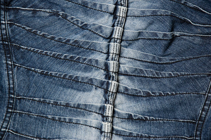 2000s Plein Sud denim bustier / Made in France