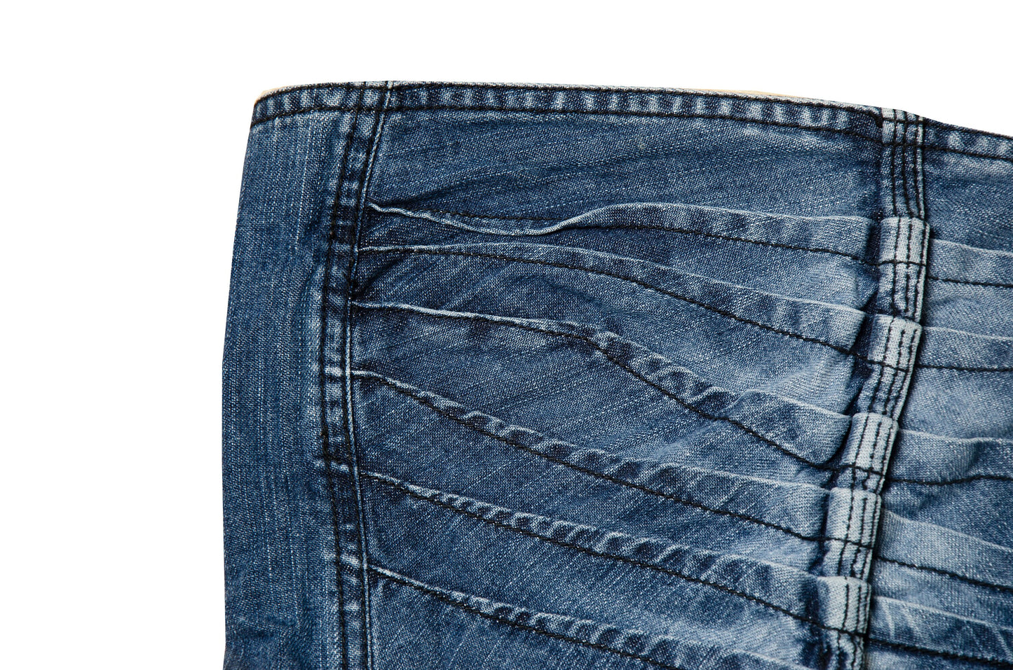 2000s Plein Sud denim bustier / Made in France