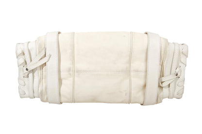 Vintage Chloé Silverado studded white leather bag