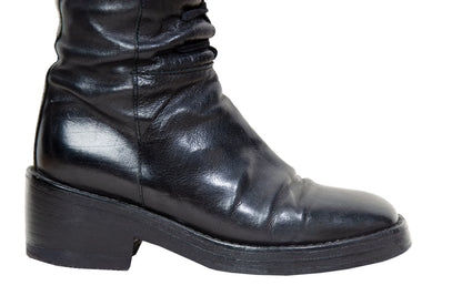 90s Ann Demeulemeester black leather boots