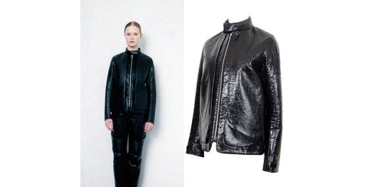 Helmut Lang 1999 archive astro moto biker jacket / Helmut Lang "Seance de travail" Fall 99 collection bomber