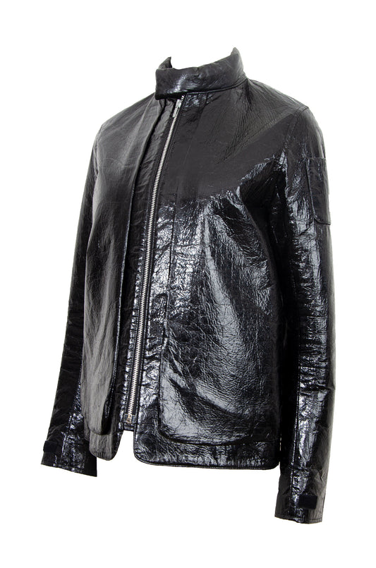 Helmut Lang 1999 archive astro moto biker jacket / Helmut Lang "Seance de travail" Fall 99 collection bomber