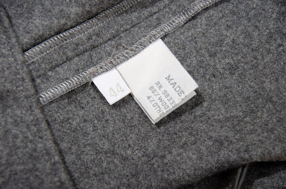90s Miu Miu low rise grey wool mini skirt / Miu Miu low waist short above the knee skirt