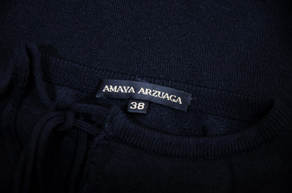 90s Amaya Arzuaga asymmetrical sleeveless knit top
