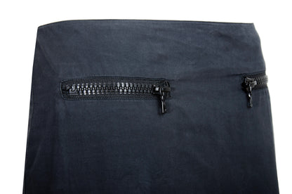 90s Miu Miu chunky zippers technical low waisted skirt