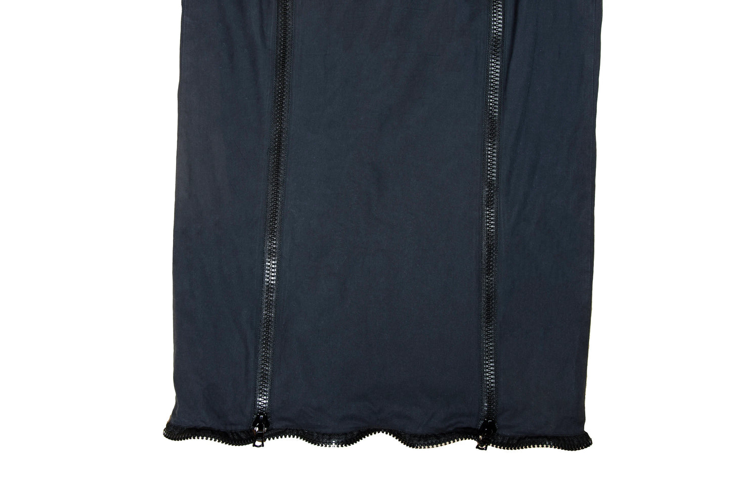 90s Miu Miu chunky zippers technical low waisted skirt
