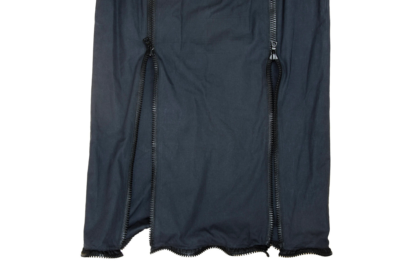 90s Miu Miu chunky zippers technical low waisted skirt